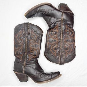 DURANGO Womens cowboy western leather boot Sz 7